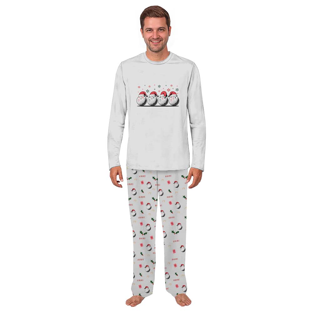 Golf Cute Family Christmas Pajamas With Plus Size