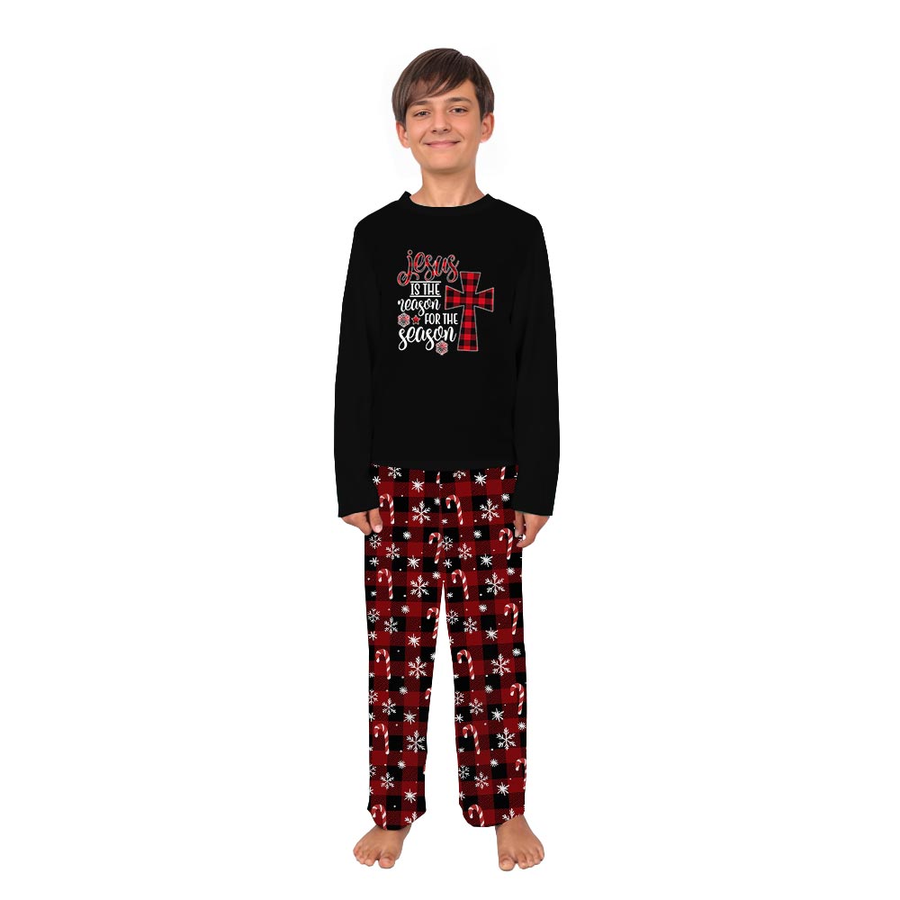 Jesus Is The Reason For The Season Matching Christmas Pajamas