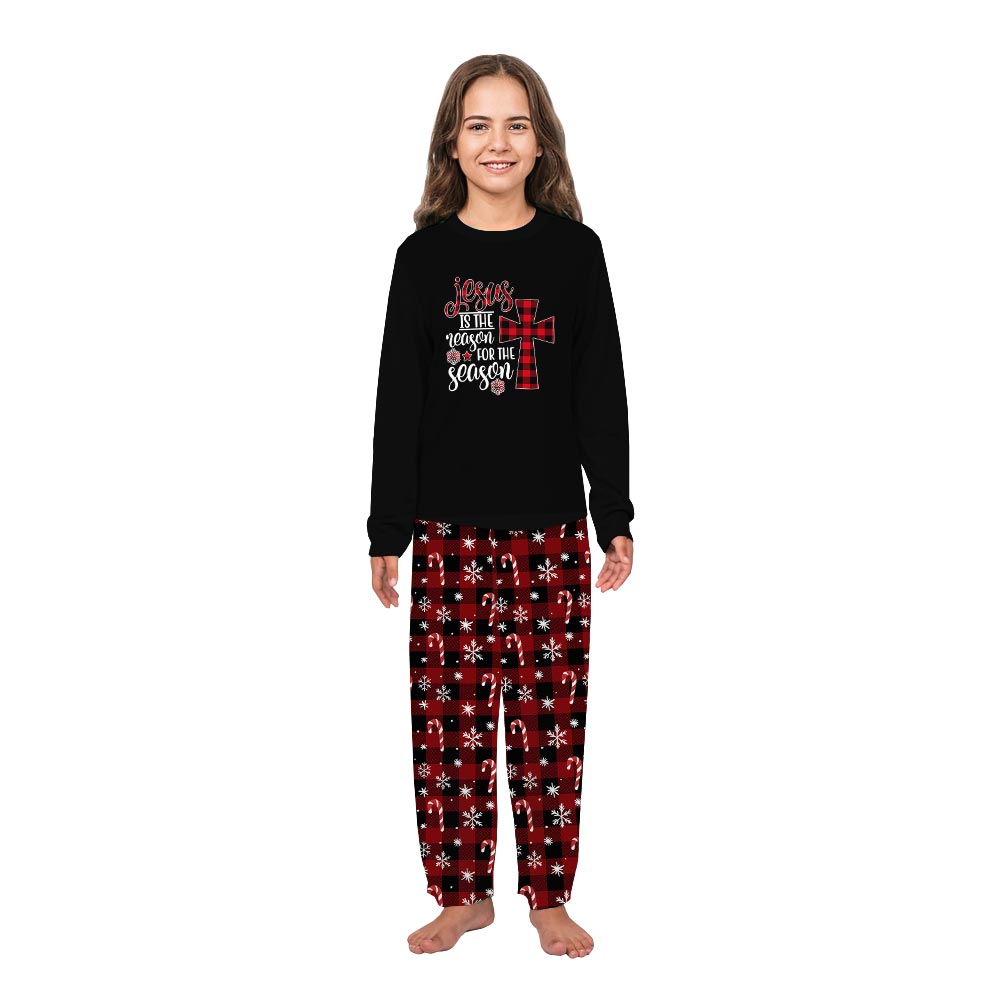 Jesus Is The Reason For The Season Matching Christmas Pajamas