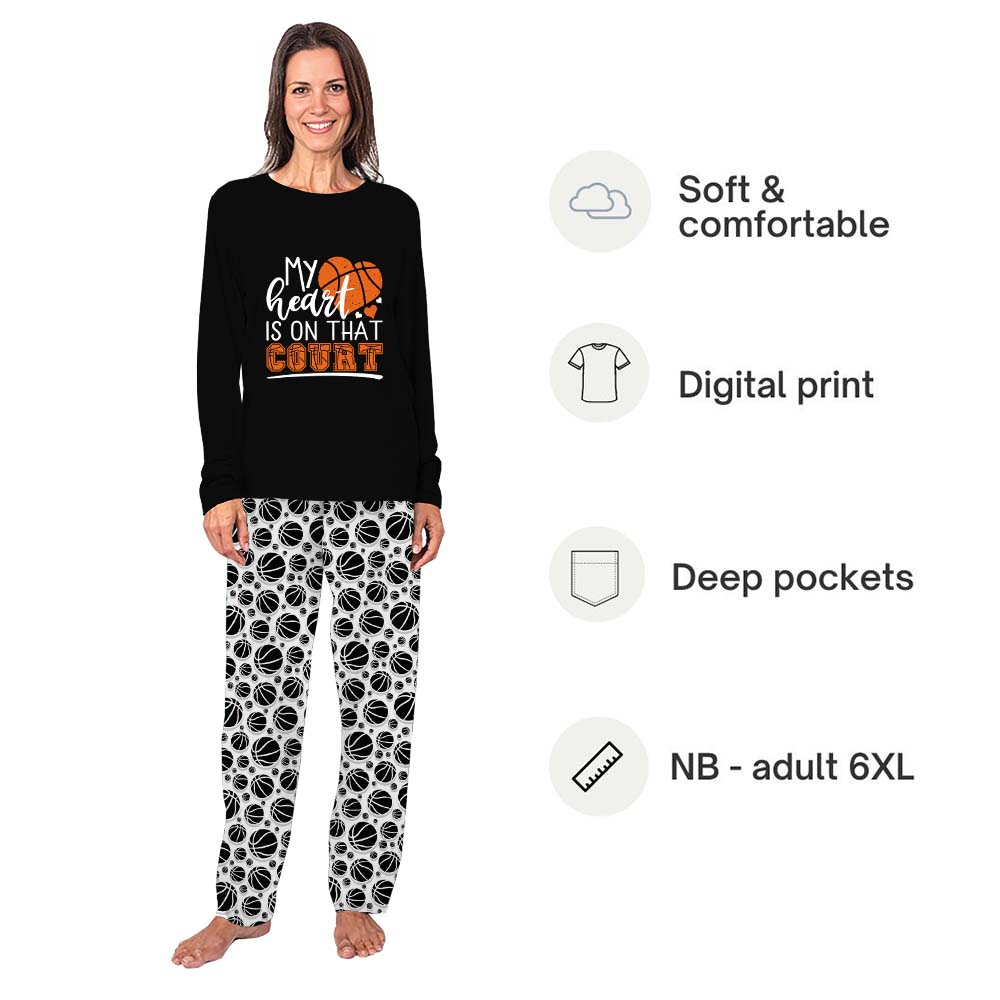 Basketball Passionate Matching Pajamas For The Family For Christmas Basketball Passionate Matching Pajamas For The Family For Christmas