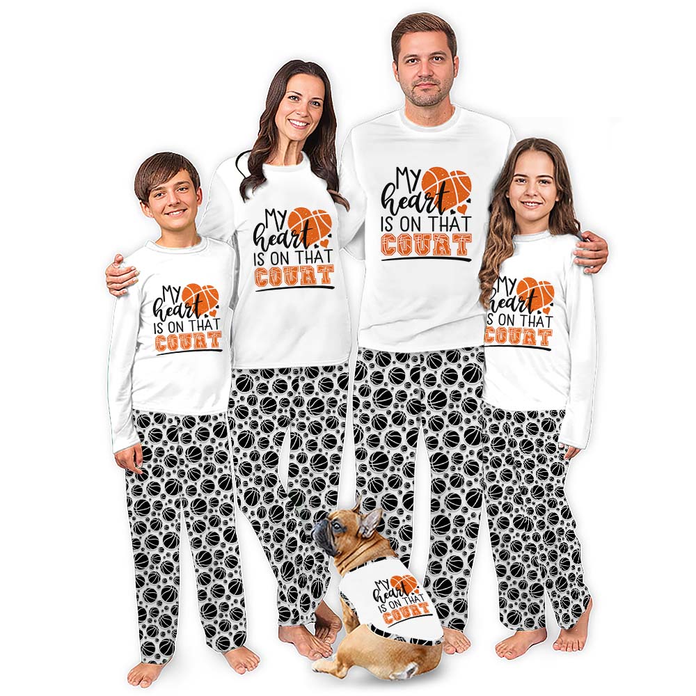 Basketball Passionate Matching Pajamas For The Family For Christmas Basketball Passionate Matching Pajamas For The Family For Christmas