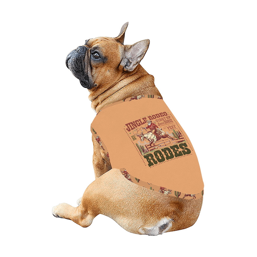 Jingle Rodeo Santa Cowboy Western Pajamas Matching Dog and Owner Jingle Rodeo Santa Cowboy Western Pajamas Matching Dog and Owner