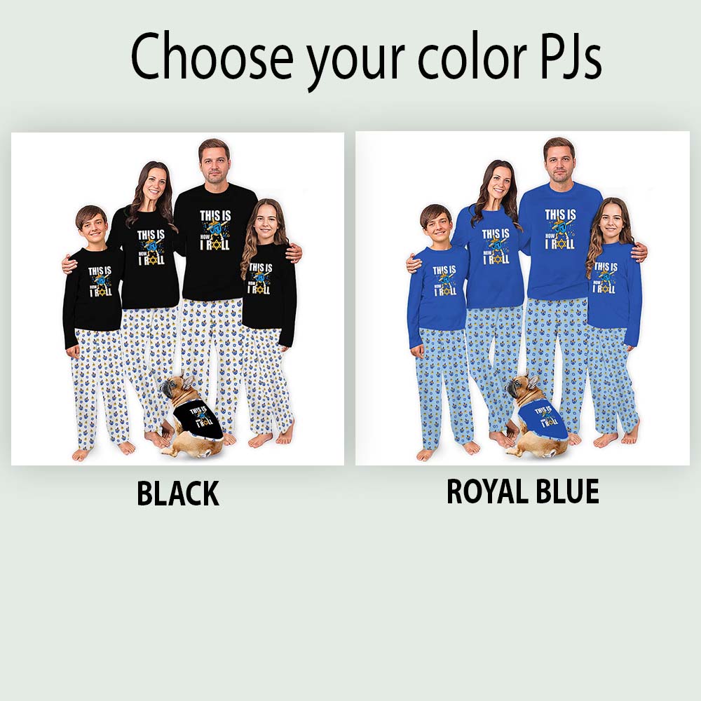Cute Matching Family Pajamas Hanukkah Saying This Is How I Roll Cute Matching Family Pajamas Hanukkah Saying This Is How I Roll