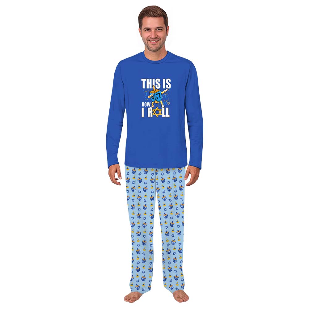 Cute Matching Family Pajamas Hanukkah Saying This Is How I Roll Cute Matching Family Pajamas Hanukkah Saying This Is How I Roll