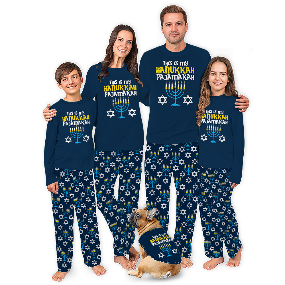 This Is My Hanukkah Pajamas Matching Christmas Family And Dog