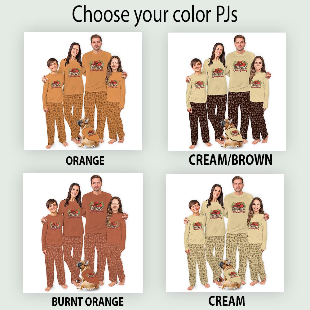 Western Howdy Christmas Holiday Pj Sets For The Family