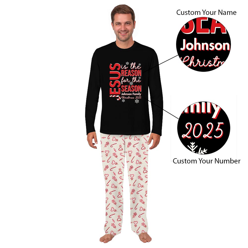 Black Jesus is The Reason Quote Personalized Matching Christmas PJs Black Jesus is The Reason Quote Personalized Matching Christmas PJs