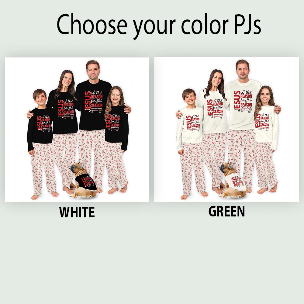 Black Jesus is The Reason Quote Personalized Matching Christmas PJs Black Jesus is The Reason Quote Personalized Matching Christmas PJs