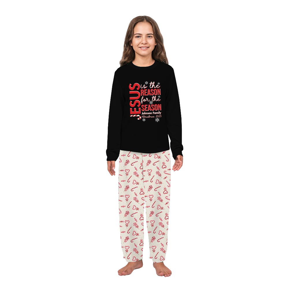 Black Jesus is The Reason Quote Personalized Matching Christmas PJs Black Jesus is The Reason Quote Personalized Matching Christmas PJs