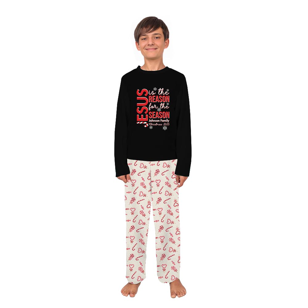 Black Jesus is The Reason Quote Personalized Matching Christmas PJs Black Jesus is The Reason Quote Personalized Matching Christmas PJs