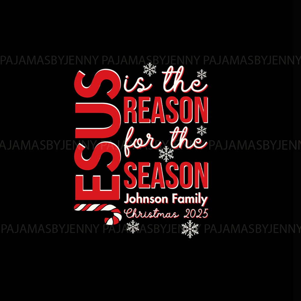 Black Jesus is The Reason Quote Personalized Matching Christmas PJs Black Jesus is The Reason Quote Personalized Matching Christmas PJs