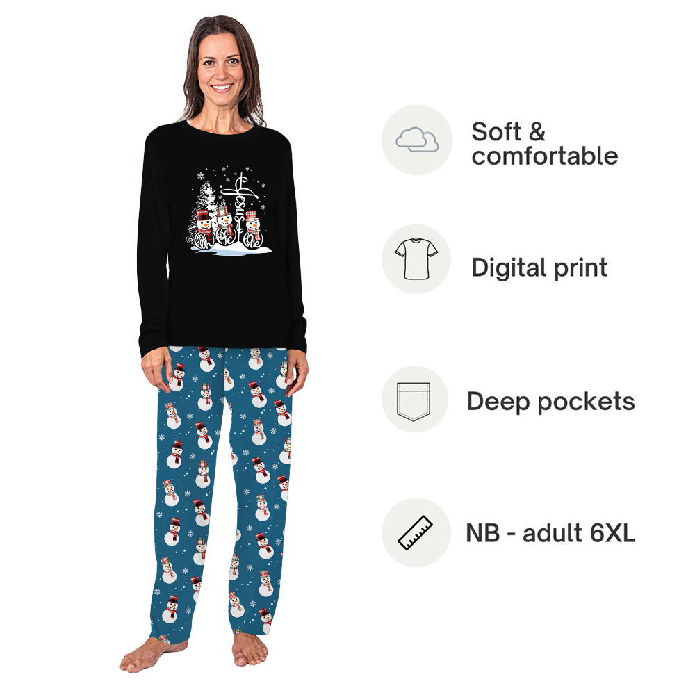 Faith Hope Love snowman Christmas Pajamas Matching Family And Dog Faith Hope Love snowman Christmas Pajamas Matching Family And Dog