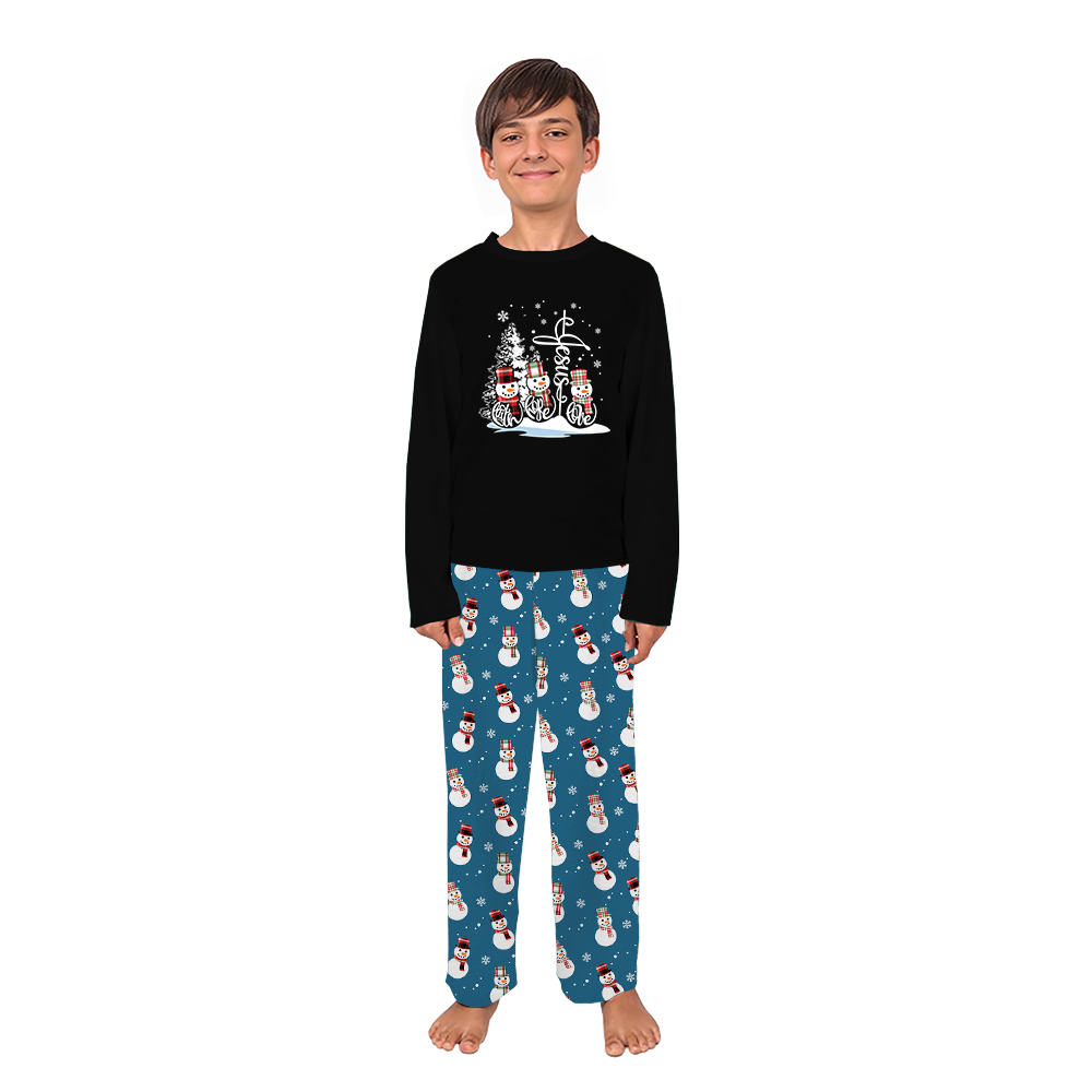 Faith Hope Love snowman Christmas Pajamas Matching Family And Dog Faith Hope Love snowman Christmas Pajamas Matching Family And Dog