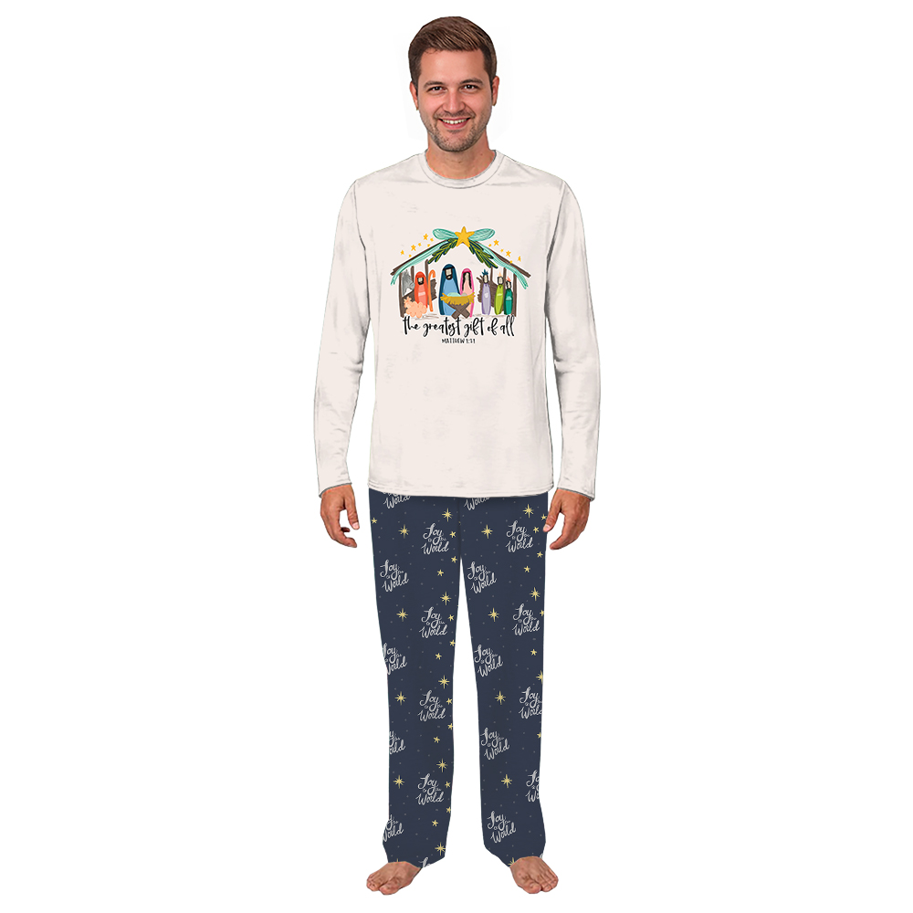 The Greatest Gift Of all Christian Christmas Pajamas Matching Family The Greatest Gift Of all Christian Christmas Pajamas Matching Family