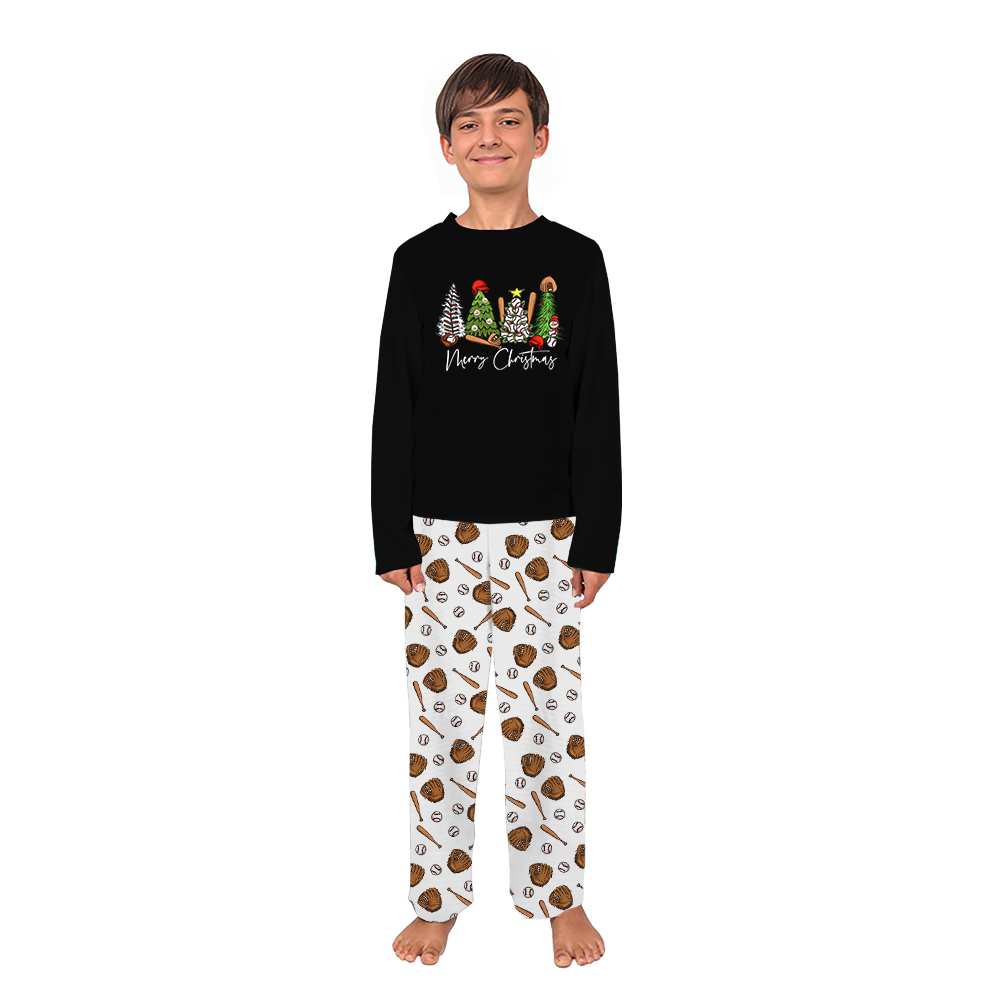 Unique Baseball Christmas Tree Matching Jammies For Family Unique Baseball Christmas Tree Matching Jammies For Family