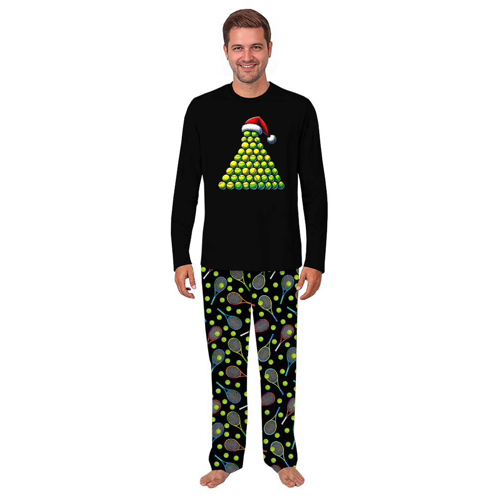 Tennis Christmas Tree Matching Pajamas For Dog And Owner