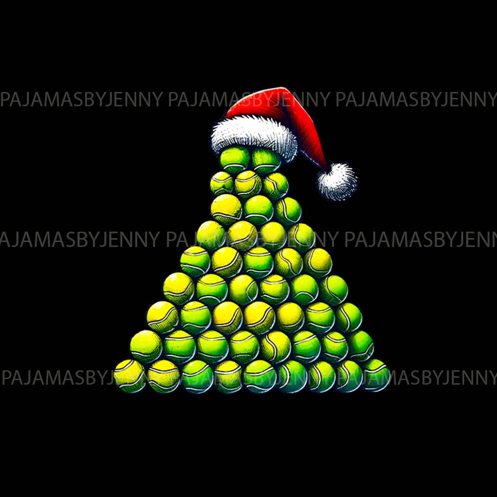 Tennis Christmas Tree Matching Pajamas For Dog And Owner