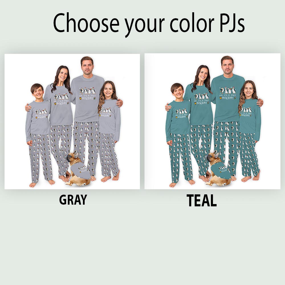 Penguin Oh It Is A Jolly Holiday Cute Family Pajamas For Christmas