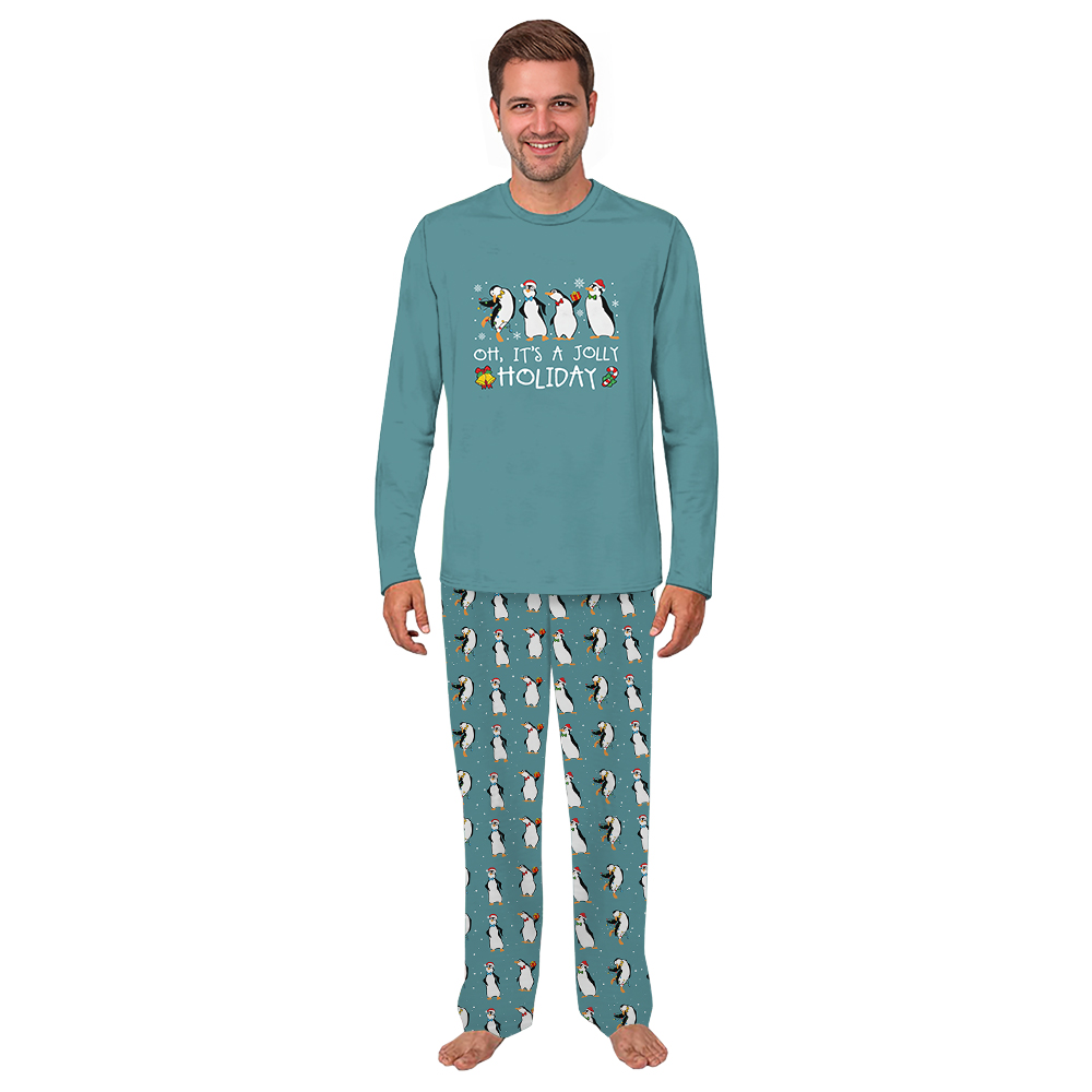 Penguin Oh It Is A Jolly Holiday Cute Family Pajamas For Christmas