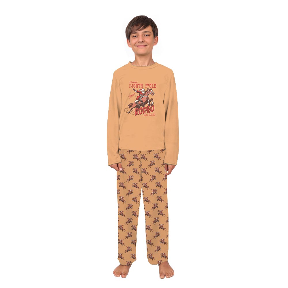 Cowboy Western Santa North Pole Rodeo Matching Xmas Pjs Cowboy Western Santa North Pole Rodeo Matching Xmas Pjs