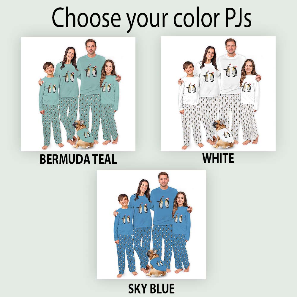 Penguin Cute Family Matching Christmas Pajamas With Plus Size