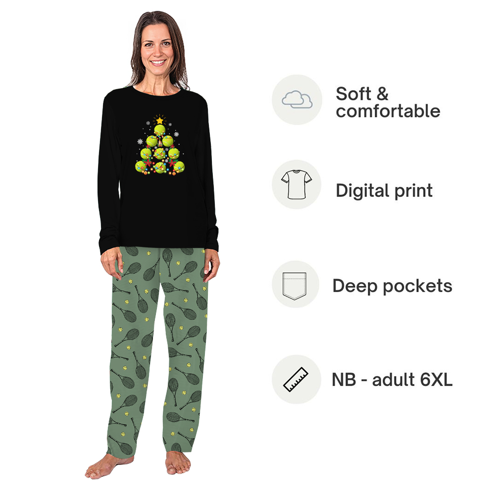 Christmas Tennis Ball Tree Unique Family Christmas Pajamas Christmas Tennis Ball Tree Unique Family Christmas Pajamas