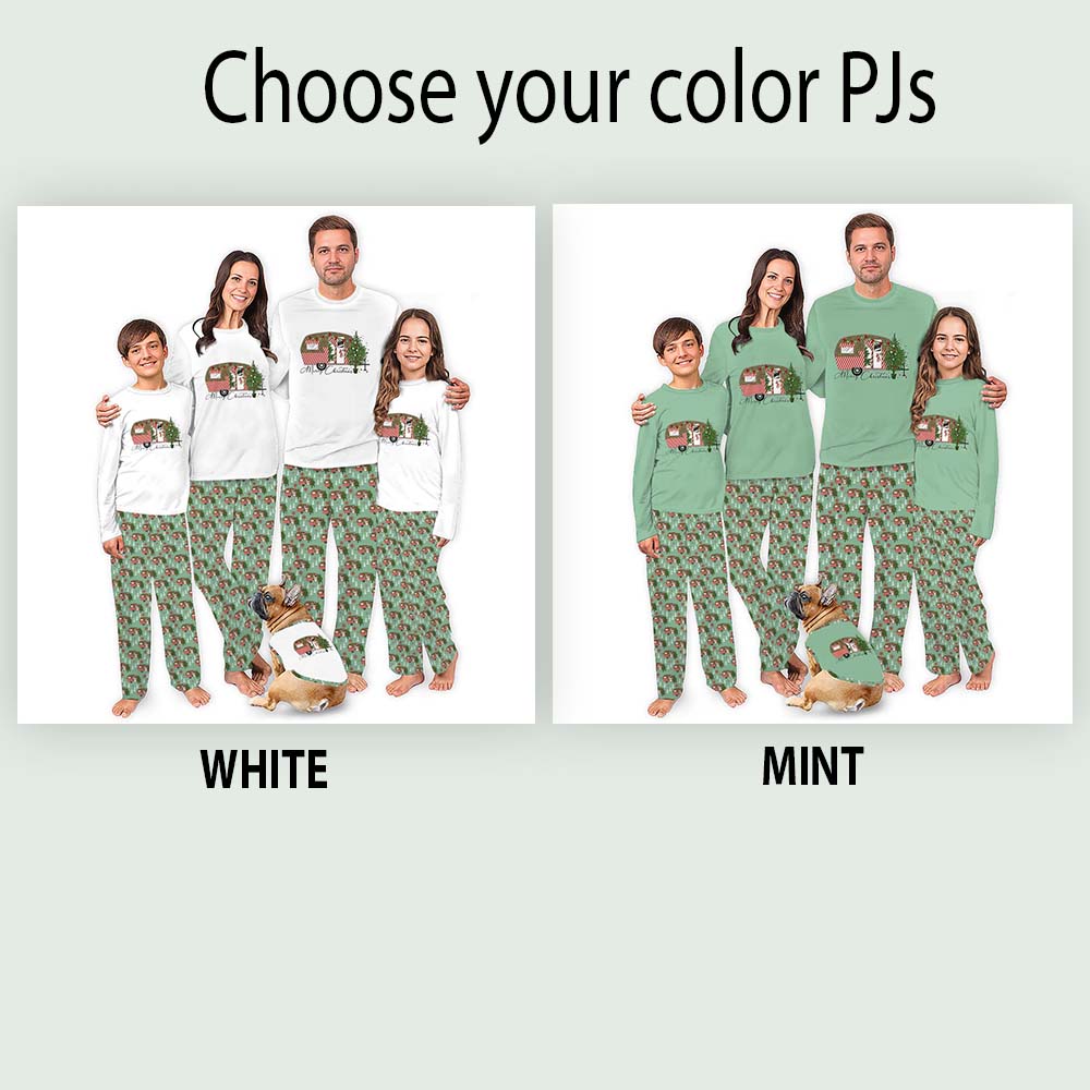 Camping Caravan Matching Pajamas For The Family For Christmas