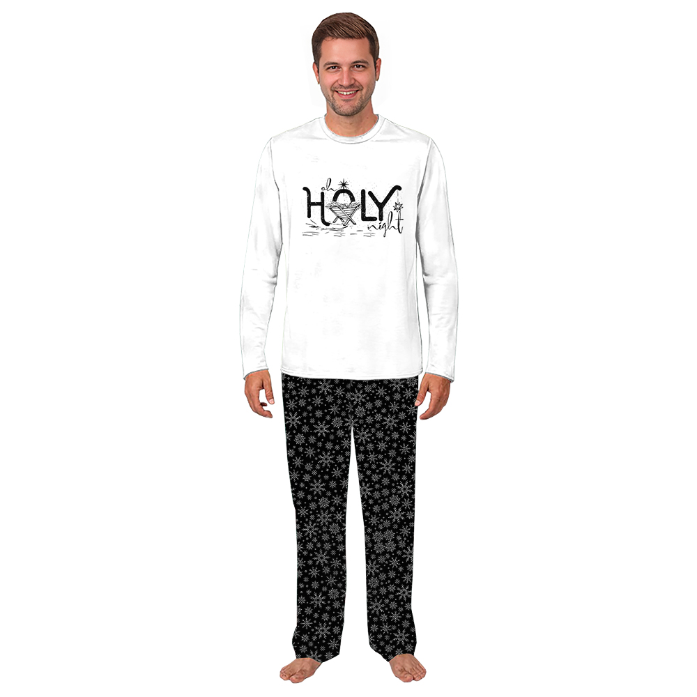 Oh Holy Night Jesus Christmas Pajamas Matching Family and Dog Oh Holy Night Jesus Christmas Pajamas Matching Family and Dog