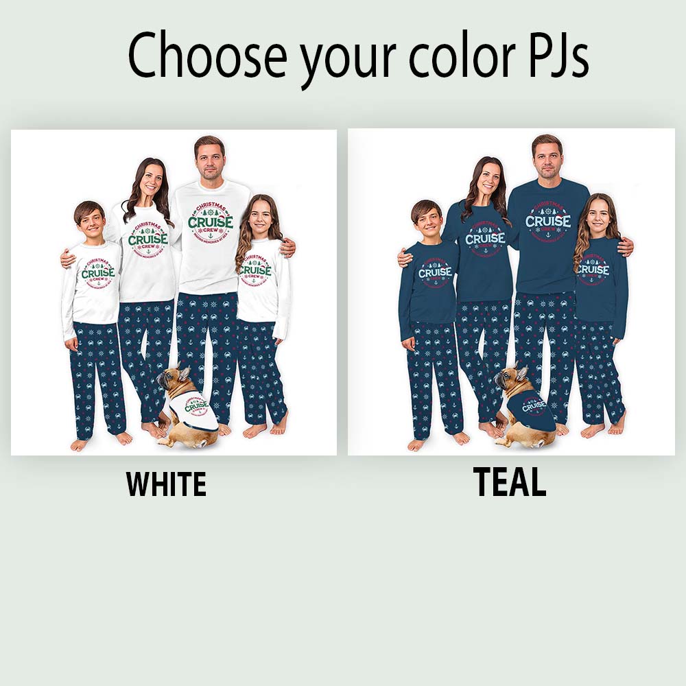 Cool Christmas Crew Family Pajamas For Cruise Holidays Together