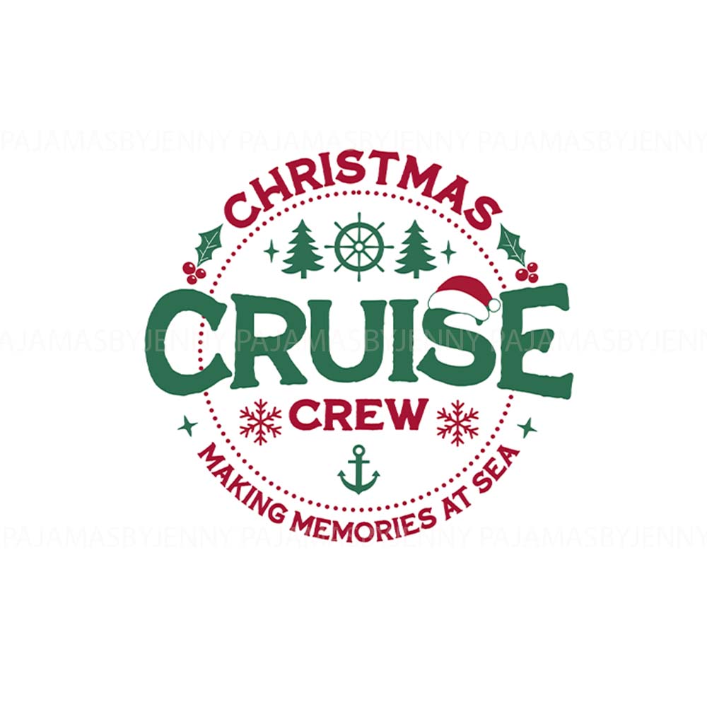 Cool Christmas Crew Family Pajamas For Cruise Holidays Together