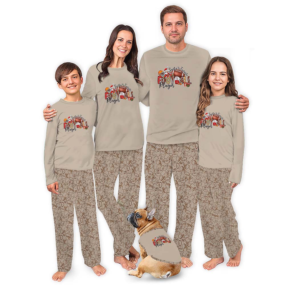 American Football Big And Tall Matching Christmas Pajamas American Football Big And Tall Matching Christmas Pajamas
