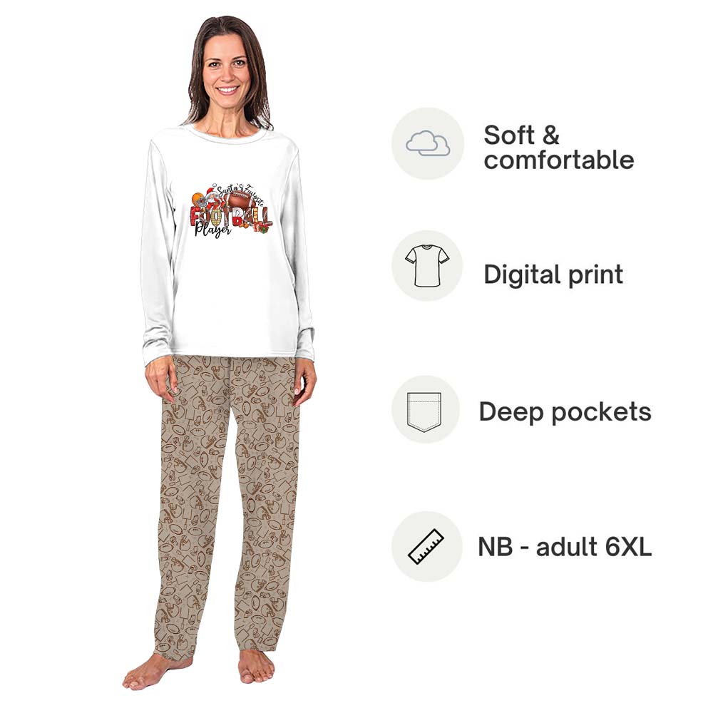 American Football Big And Tall Matching Christmas Pajamas American Football Big And Tall Matching Christmas Pajamas