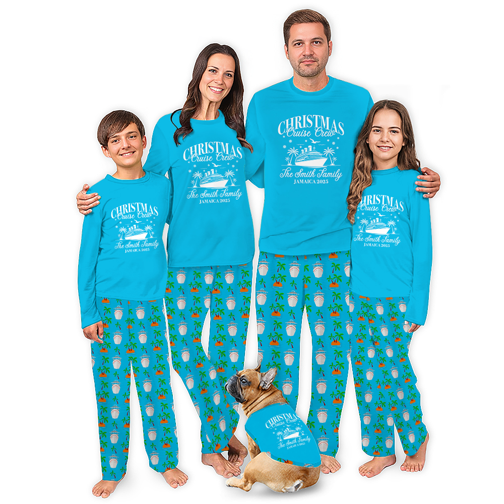 Custom Christmas Crew Cruise Pajamas With Name Live Preview Custom Christmas Crew Cruise Pajamas With Name Live Preview
