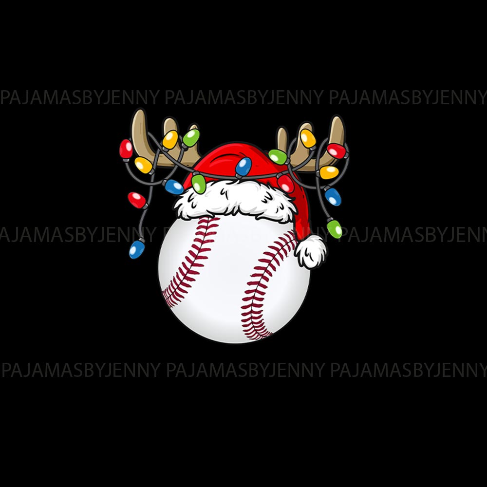 Cute Christmas Baseball Reindeer Plus Size Family Pajamas Cute Christmas Baseball Reindeer Plus Size Family Pajamas