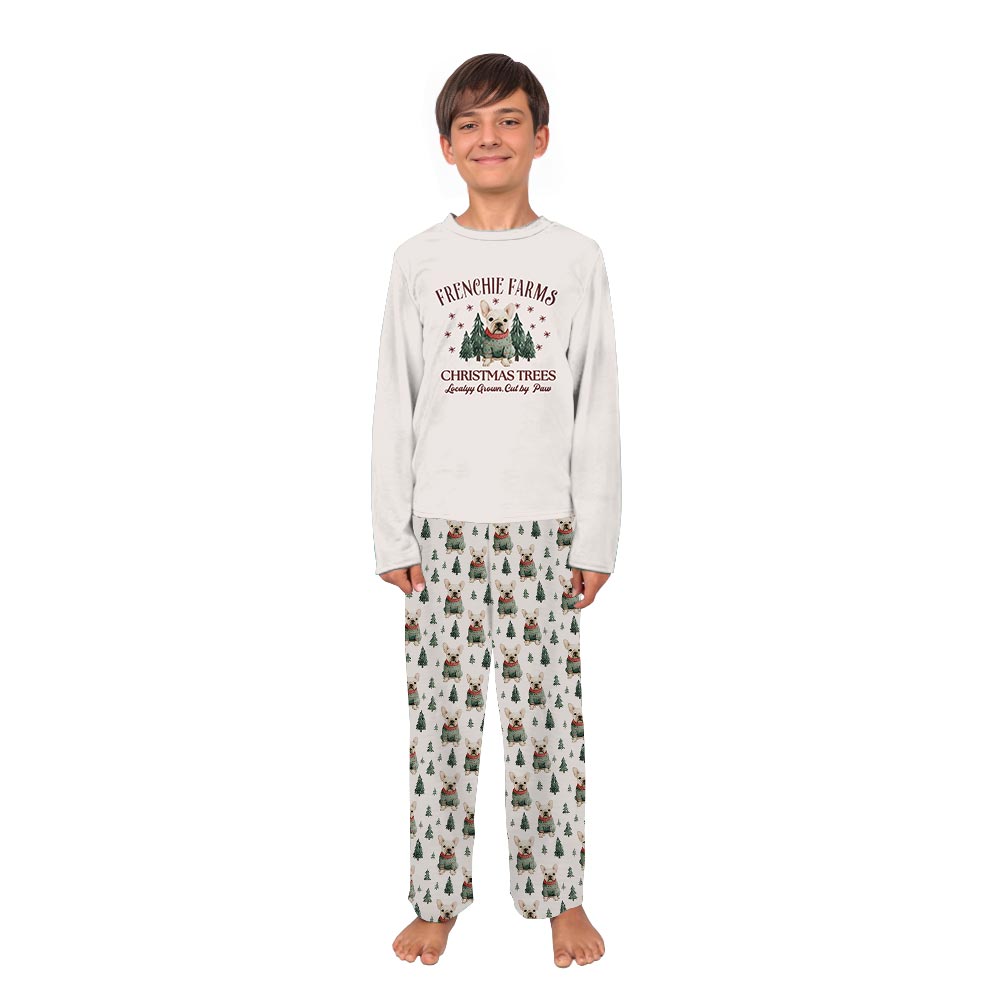 Frenchie Farms Bulldog Matching Christmas Pajamas And Dog Frenchie Farms Bulldog Matching Christmas Pajamas And Dog