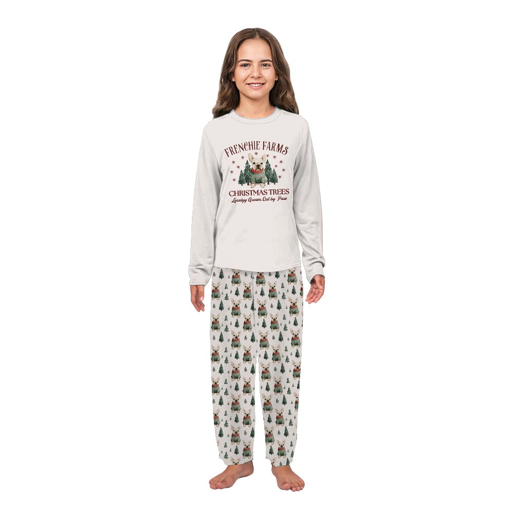 Frenchie Farms Bulldog Matching Christmas Pajamas And Dog Frenchie Farms Bulldog Matching Christmas Pajamas And Dog