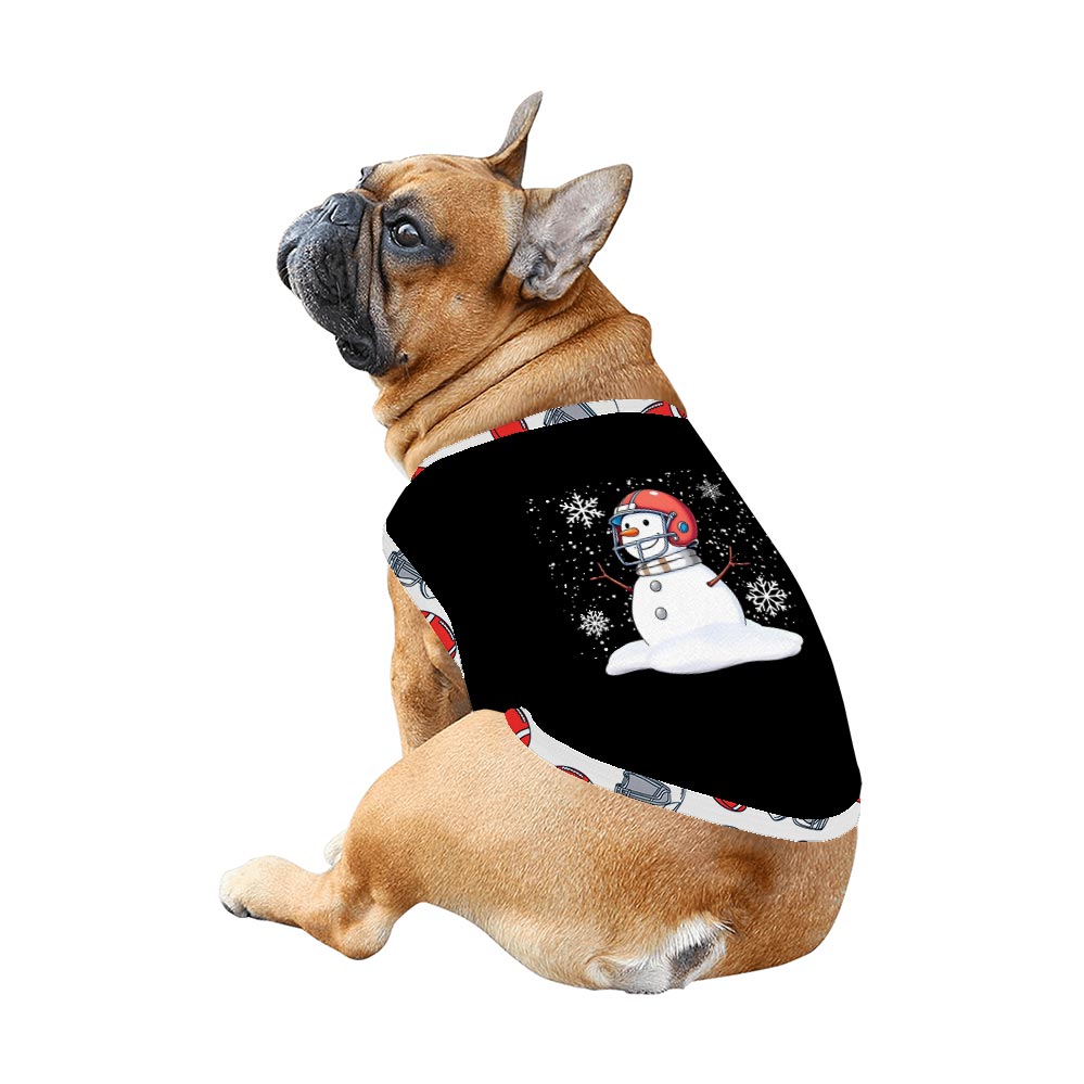 Cute Snowman with Football Theme Family Christmas Pajamas Cute Snowman with Football Theme Family Christmas Pajamas