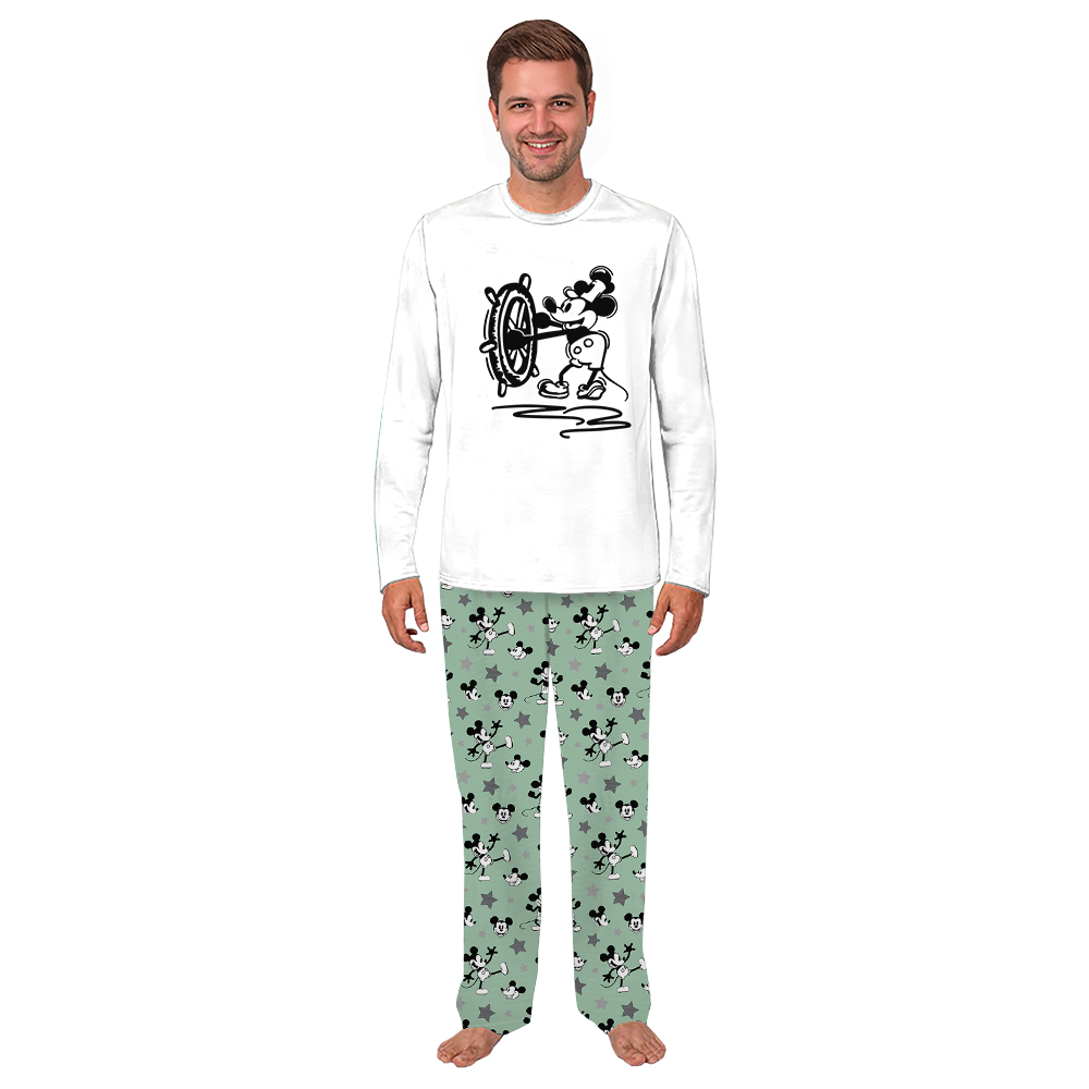 Steamboat Willie Mouse Cute Family Pajamas For Christmas
