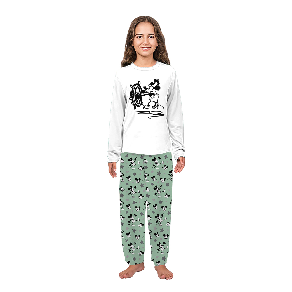 Steamboat Willie Mouse Cute Family Pajamas For Christmas