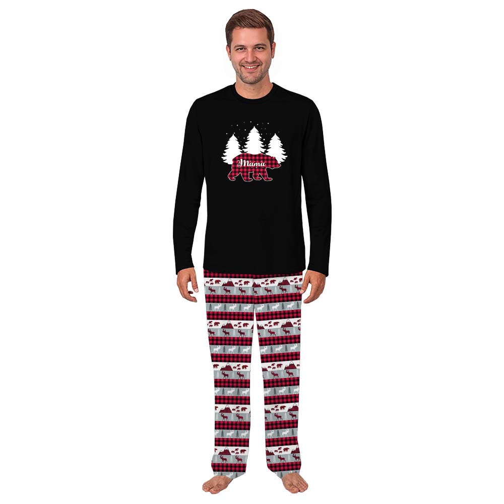 Personalized Polar Bear Comfy Christmas Pajamas With Plus Size Personalized Polar Bear Comfy Christmas Pajamas With Plus Size