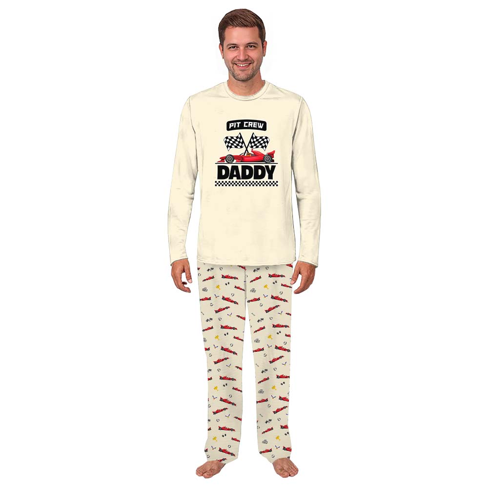 Customizable Car Racing Christmas Holiday Family Pajamas