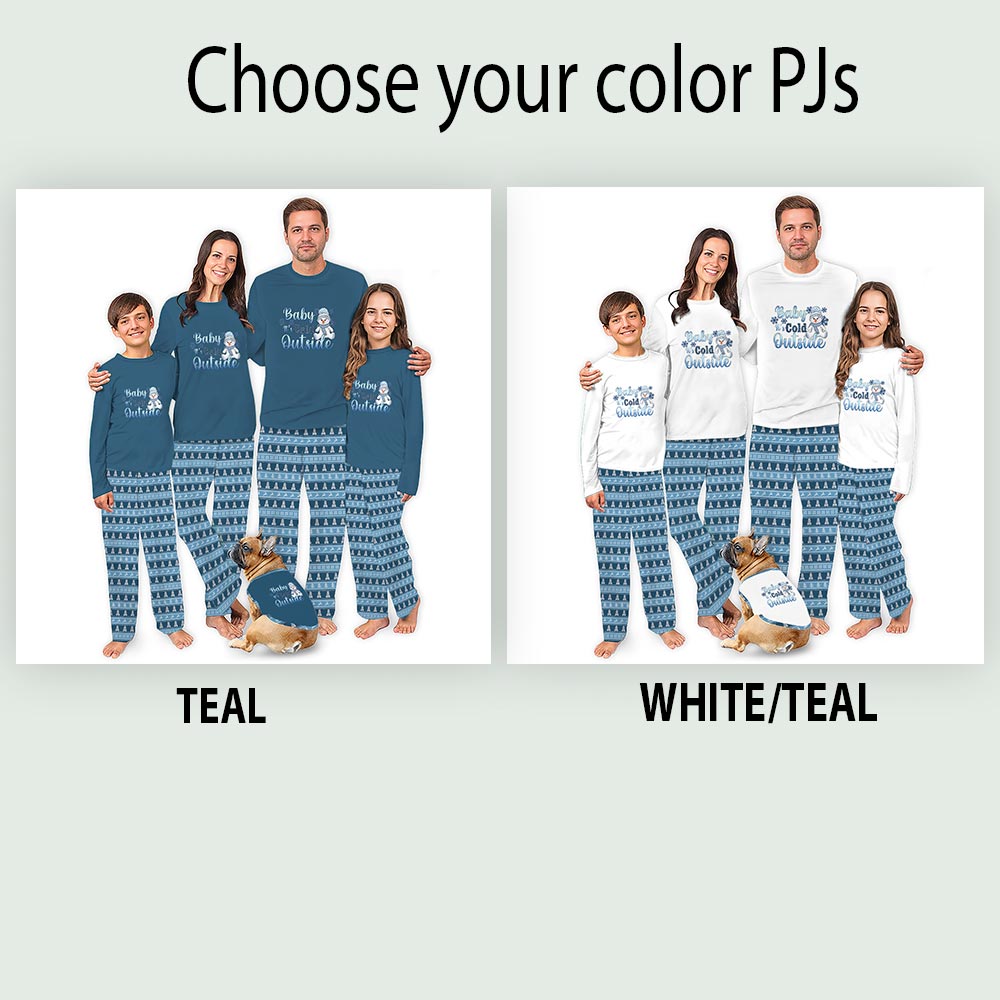 Adorable Snowman It Cold Outside Matching Family Xmas Pjs