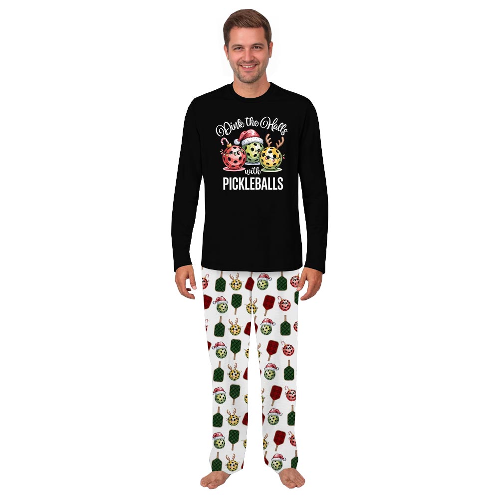 Dink The Halls with Pickleballs Quote Matching Dog And Family Pajamas Dink The Halls with Pickleballs Quote Matching Dog And Family Pajamas