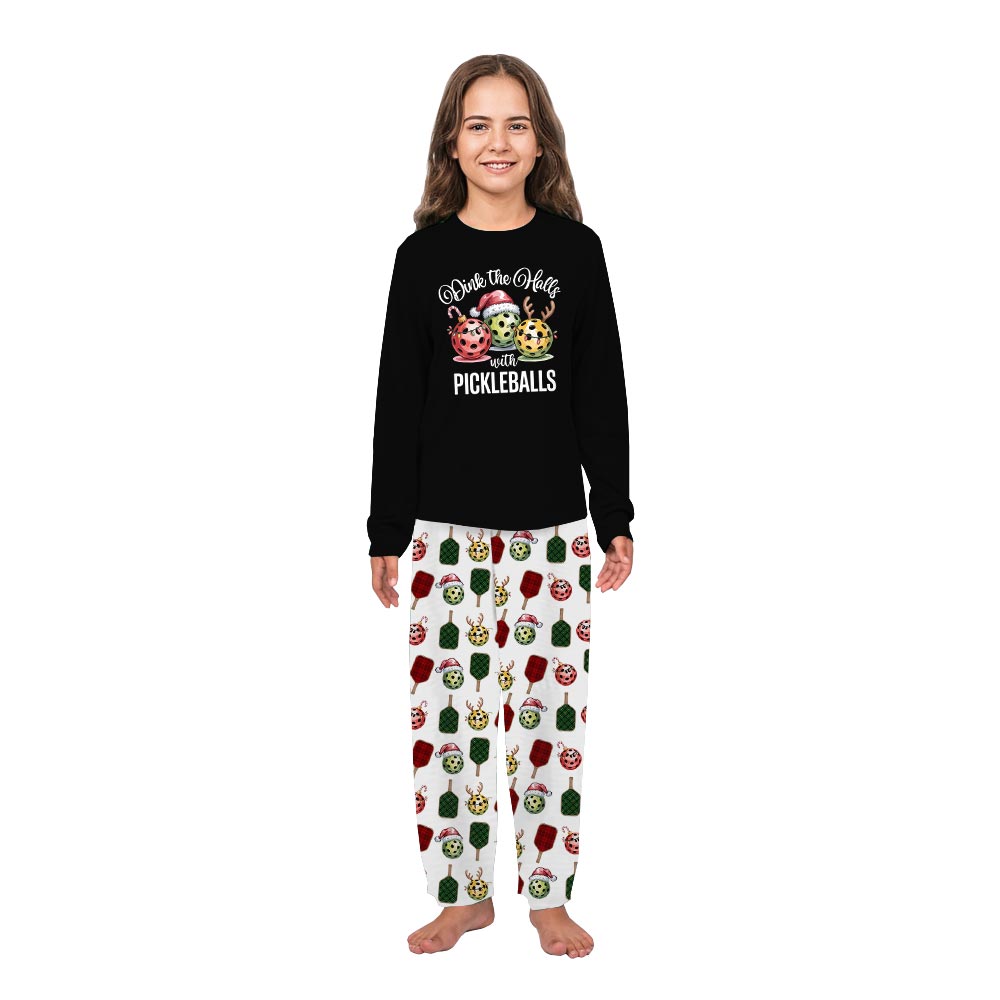 Dink The Halls with Pickleballs Quote Matching Dog And Family Pajamas Dink The Halls with Pickleballs Quote Matching Dog And Family Pajamas