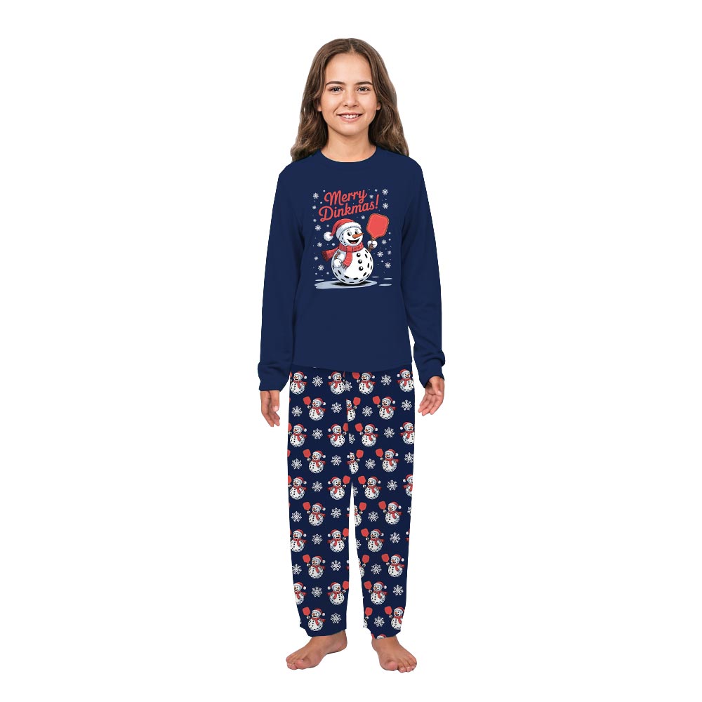 Funny Snowman Playing Pickleball Plus Size Christmas Pajamas Funny Snowman Playing Pickleball Plus Size Christmas Pajamas