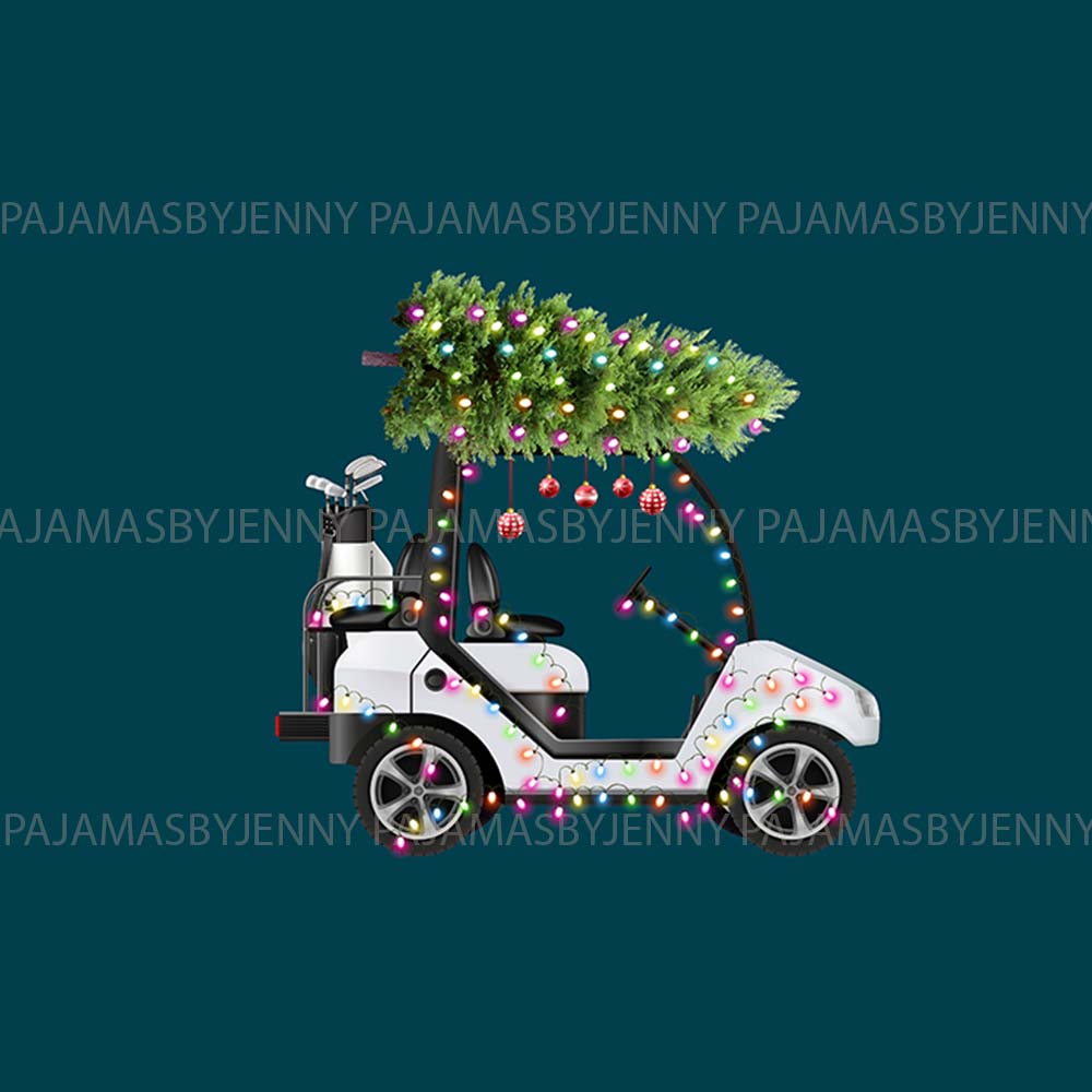Golf Themed Matching Long Sleeve Christmas Pajamas Golf Themed Matching Long Sleeve Christmas Pajamas