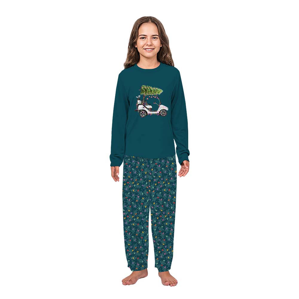 Golf Themed Matching Long Sleeve Christmas Pajamas Golf Themed Matching Long Sleeve Christmas Pajamas