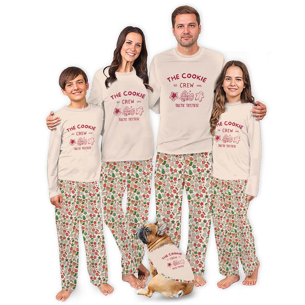 Customizable Cookie Crew Christmas Pajamas With Instant Preview Customizable Cookie Crew Christmas Pajamas With Instant Preview