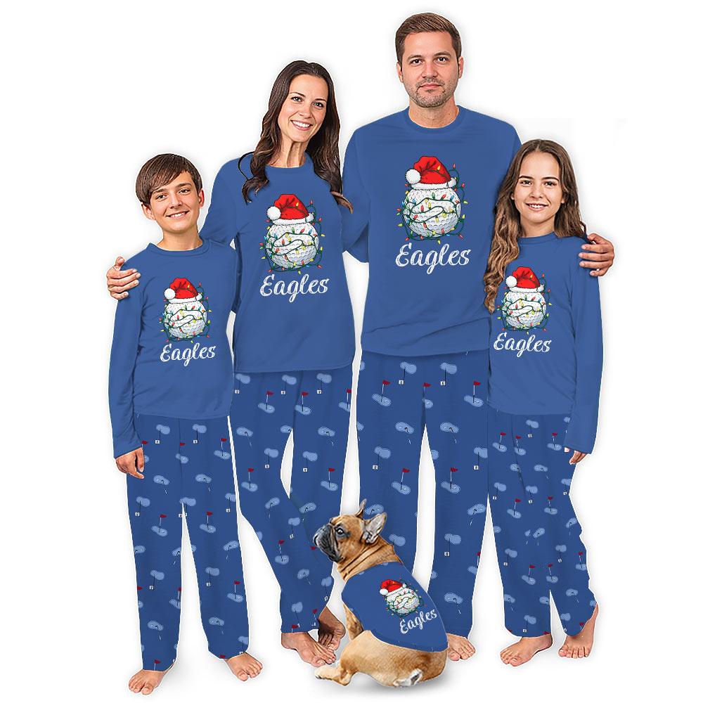 Personalized Golf Matching Pajamas For Christmas Live Preview Personalized Golf Matching Pajamas For Christmas Live Preview