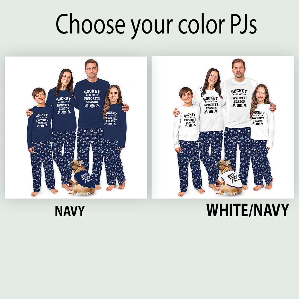 Hockey Is My Favorite Season Pajamas Matching Christmas Family Hockey Is My Favorite Season Pajamas Matching Christmas Family